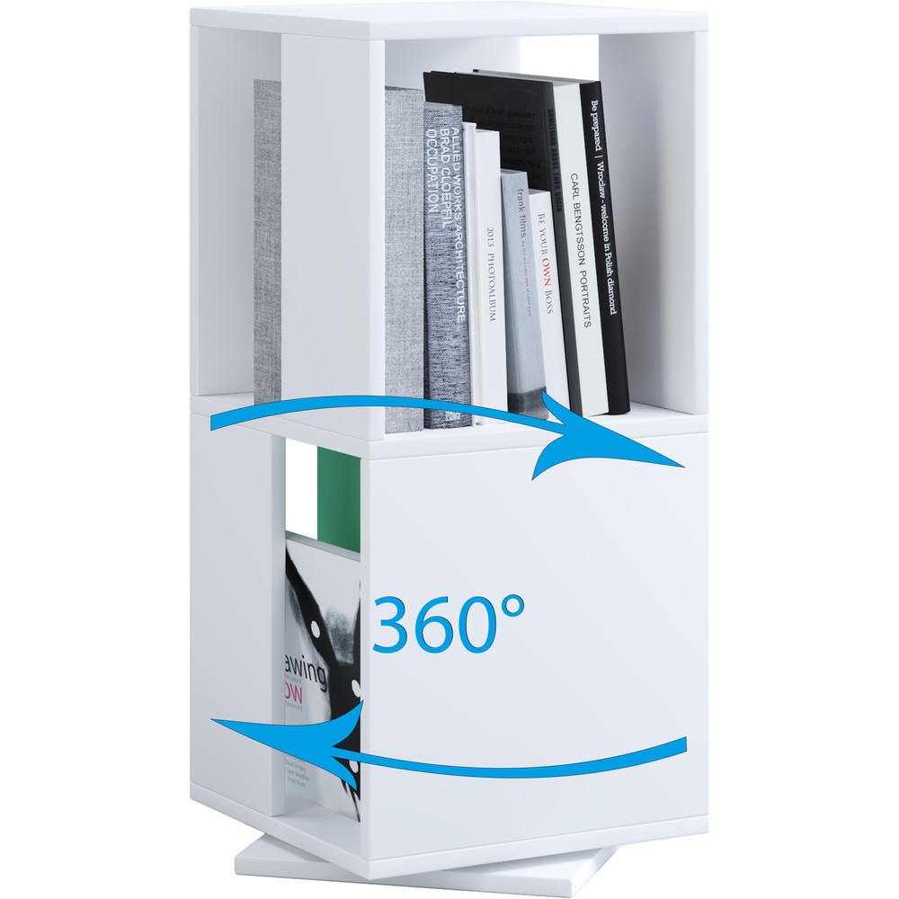 Produktabbildung Nr. 2: VCM Drehregal Stifta L, weiß