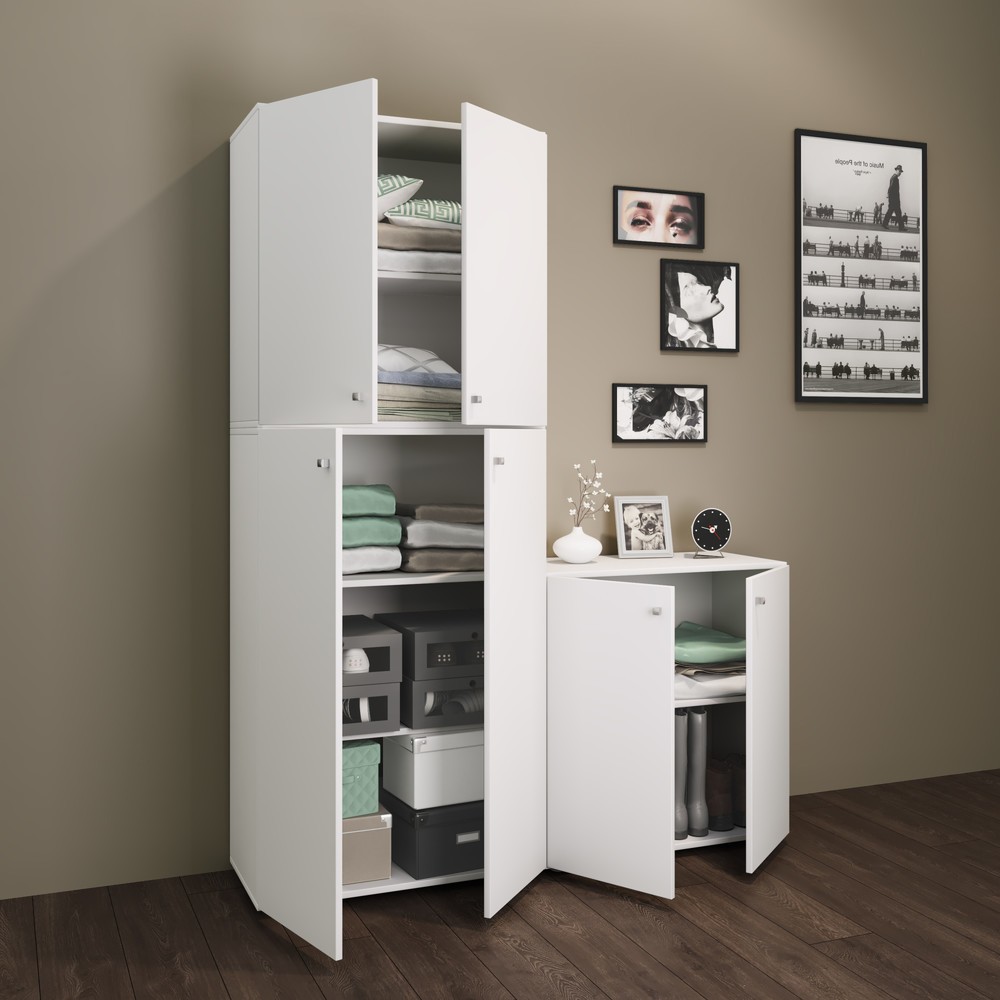 Produktabbildung Nr. 4: VCM Kleiderschrank Lona XXL Drehtüren, weiß