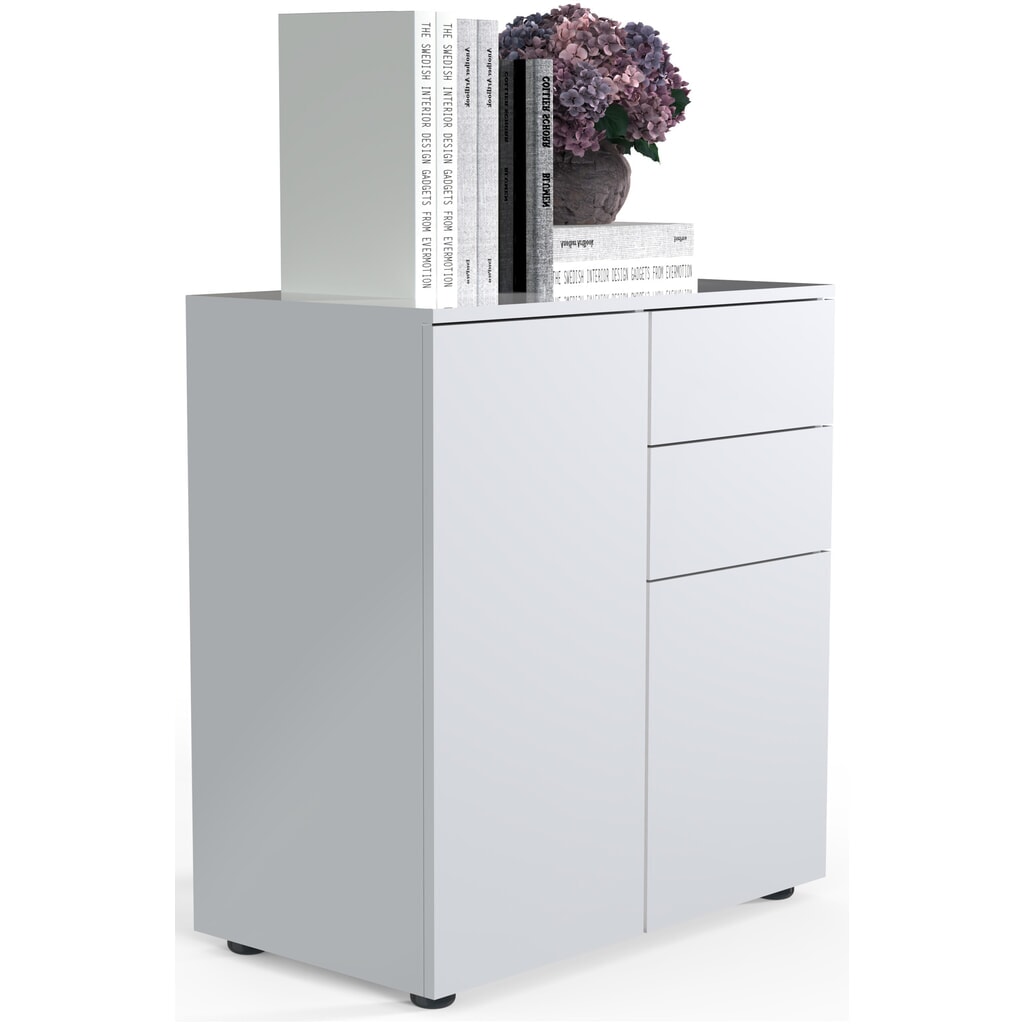 Produktabbildung: VCM Büroschrank Dalosa 4-Fach, weiß