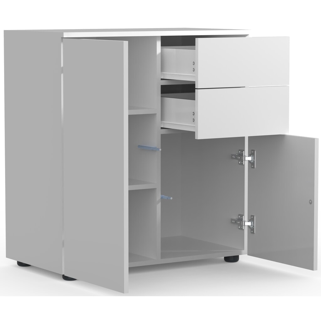 VCM Büroschrank Dalosa 4-Fach, weiß Produktabbildung Nr. 5: VCM Büroschrank Dalosa 4-Fach, weiß