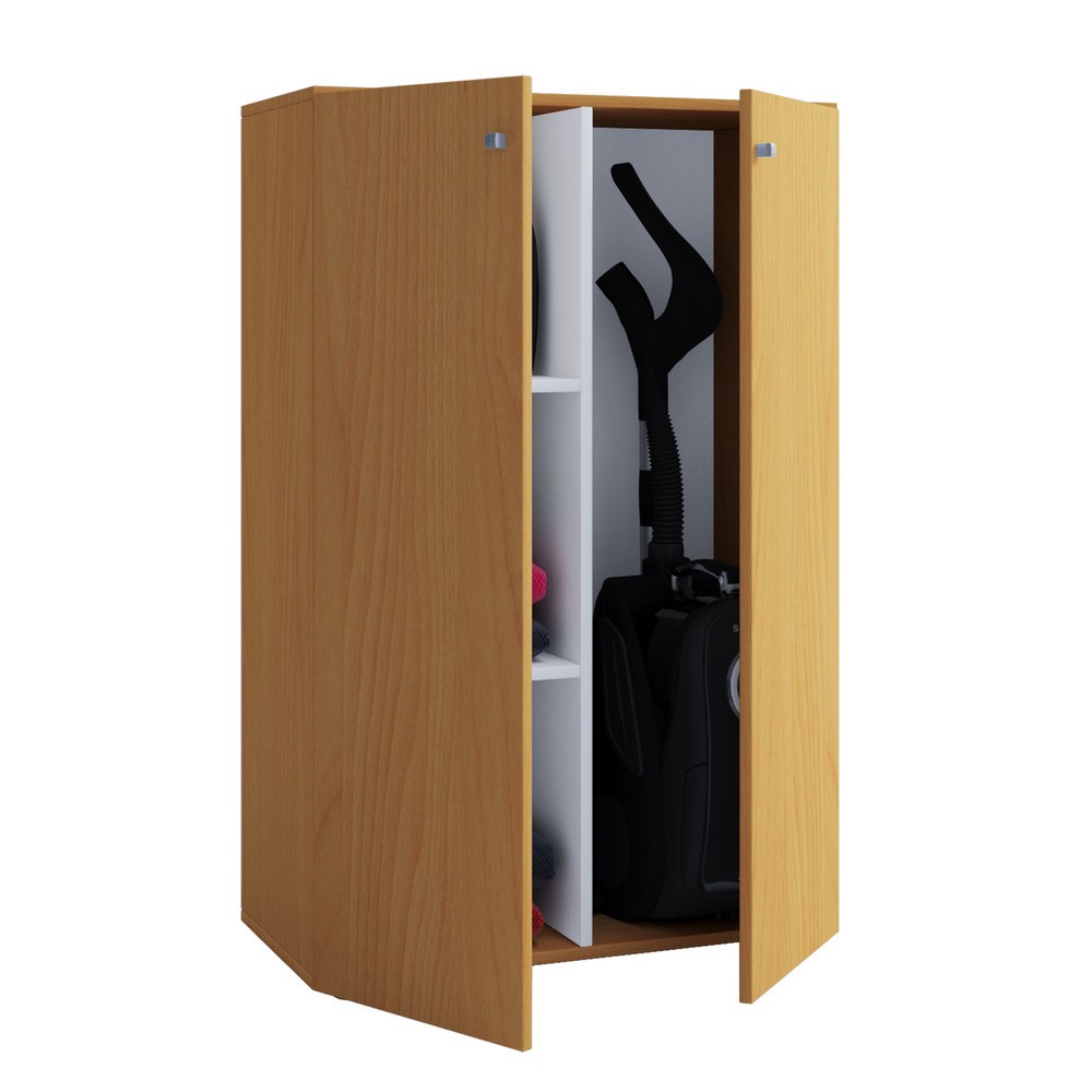 Produktabbildung Nr. 1: VCM Putzschrank Lona Mini mit Türen, Buche