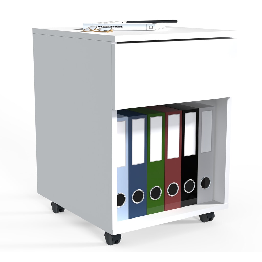 Produktabbildung: VCM Rollcontainer Dalosa 45 1-SB, weiß