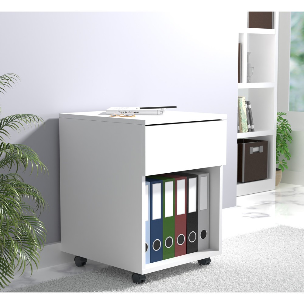 Produktabbildung Nr. 3: VCM Rollcontainer Dalosa 45 1-SB, weiß