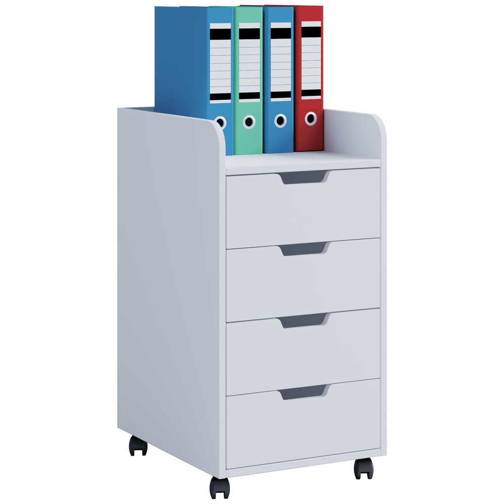 Produktabbildung: VCM Rollcontainer Konal Maxi, weiß