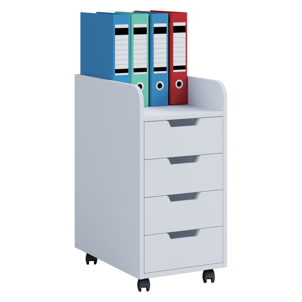 Produktabbildung: VCM Rollcontainer Konal Mini, weiß