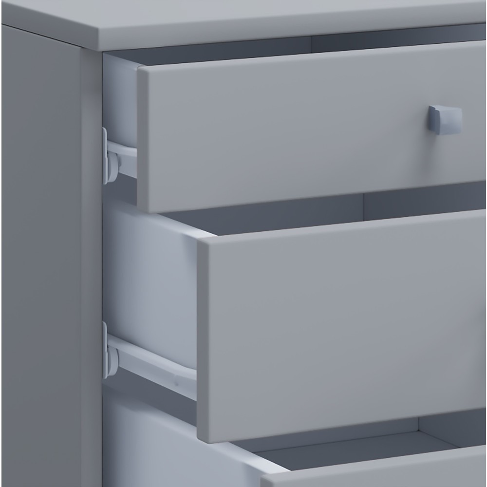 Produktabbildung Nr. 2: VCM Rollcontainer Lona, HxBxT 570 x 420 x 750 mm, grau