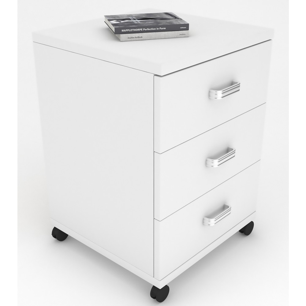 Produktabbildung Nr. 3: VCM Rollcontainer Tobila, weiß