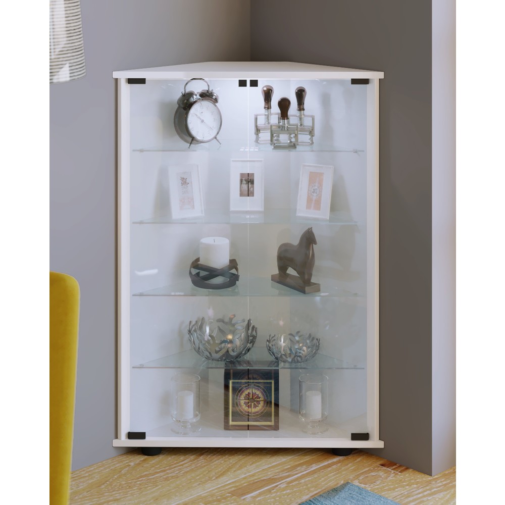 Produktabbildung Nr. 2: VCM Standvitrine Jecka, weiß