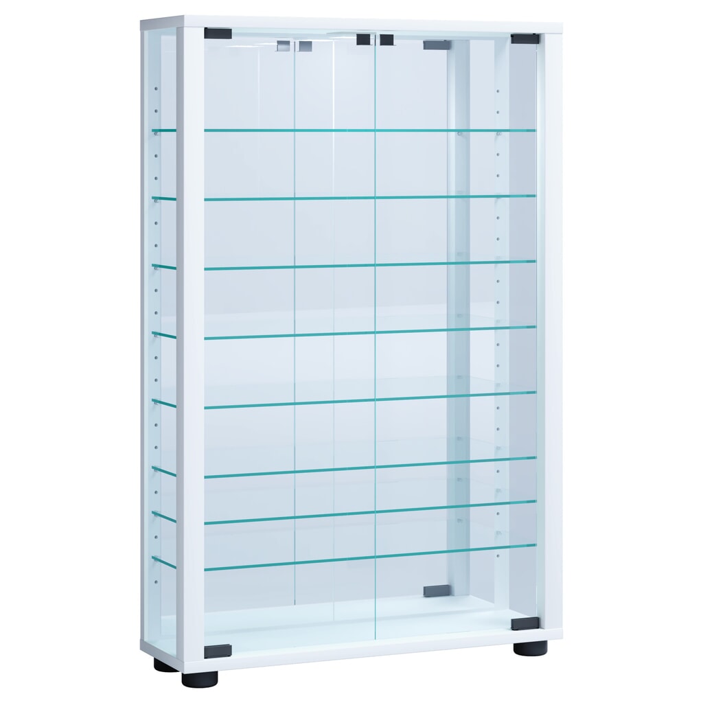 VCM Standvitrine Lumo Mini mit Spiegel, inkl. LED-Beleuchtung, weiß Produktabbildung: VCM Standvitrine Lumo Mini mit Spiegel, inkl. LED-Beleuchtung, weiß