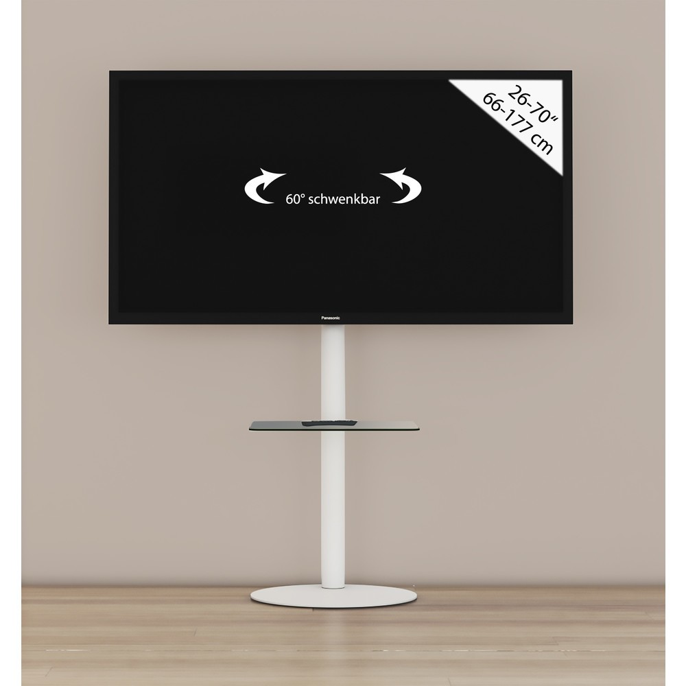 Produktabbildung Nr. 3: VCM TV-Standfuß Cirla mit Zwischenboden, weiß
