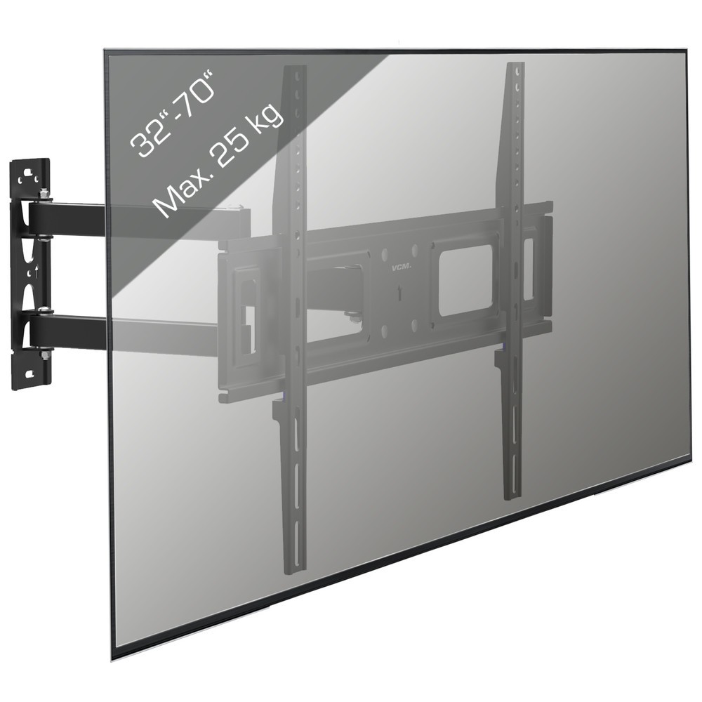 Produktabbildung Nr. 3: VCM Wandhalterung B-SN 600 schwenkbar, neigbar, schwarz