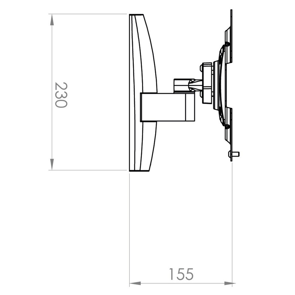 Produktabbildung Nr. 6: VCM Wandhalterung TS 1, schwarz