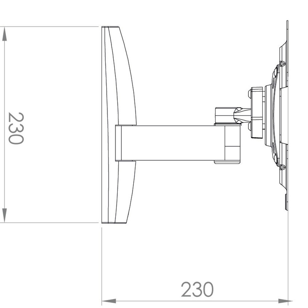 Produktabbildung Nr. 5: VCM Wandhalterung TS 2, schwarz