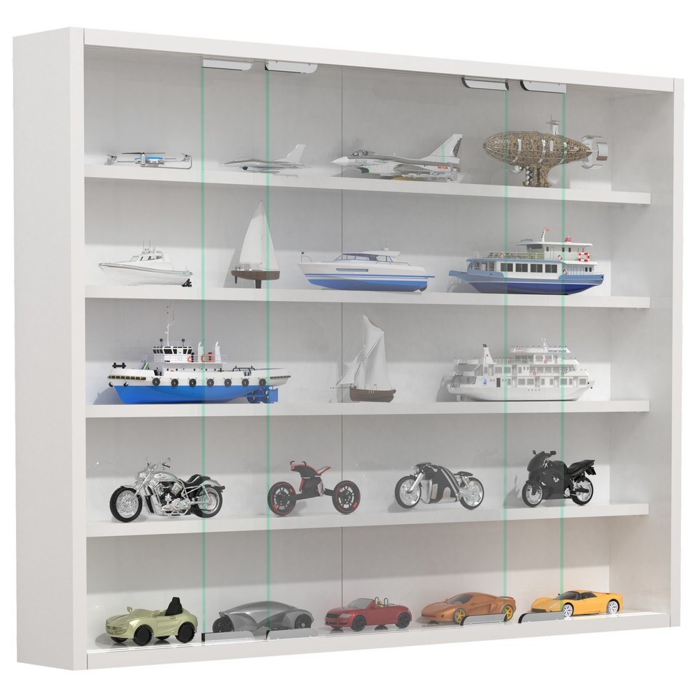 Produktabbildung: VCM Wandvitrine Agisa L, weiß