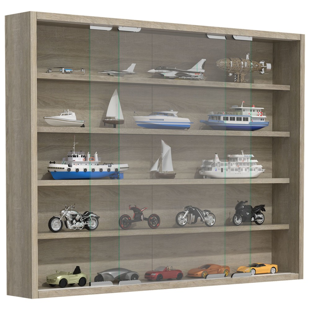 Produktabbildung Nr. 1: VCM Wandvitrine Agisa L, Sonoma-Eiche