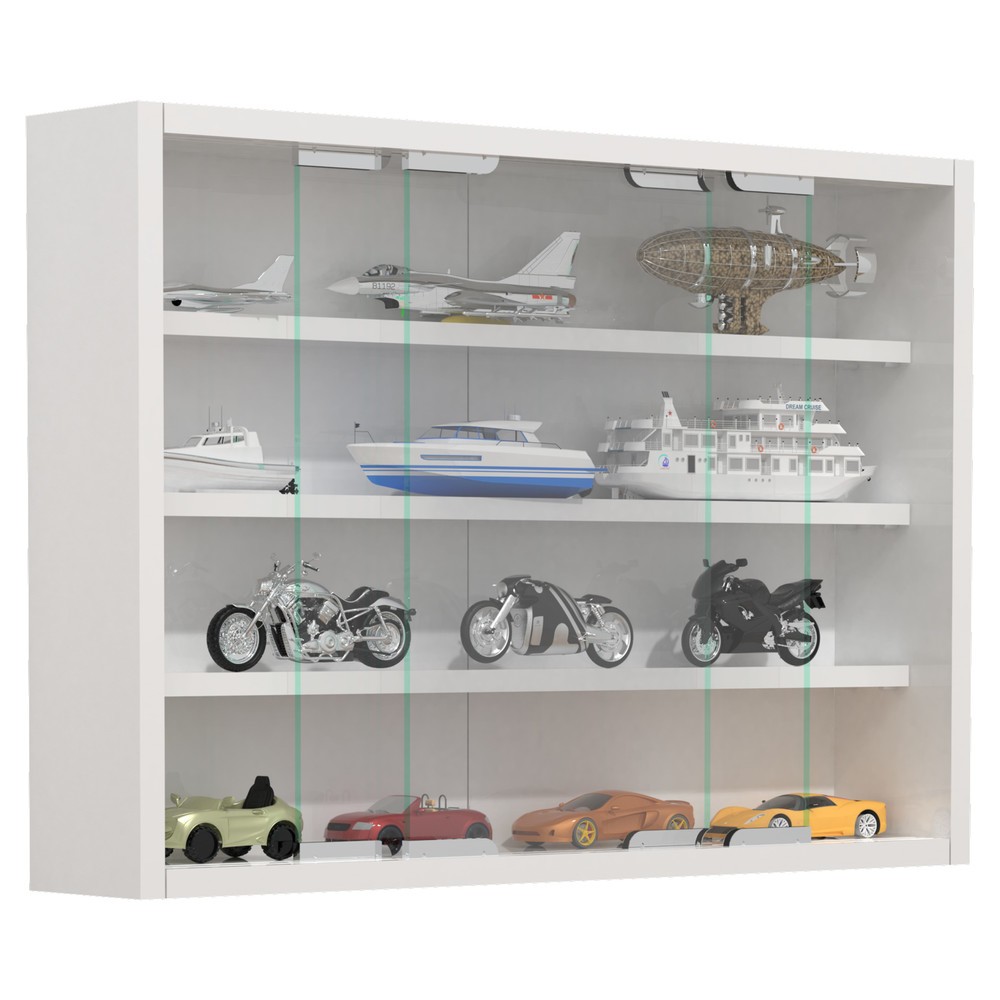 Produktabbildung: VCM Wandvitrine Agisa M, weiß