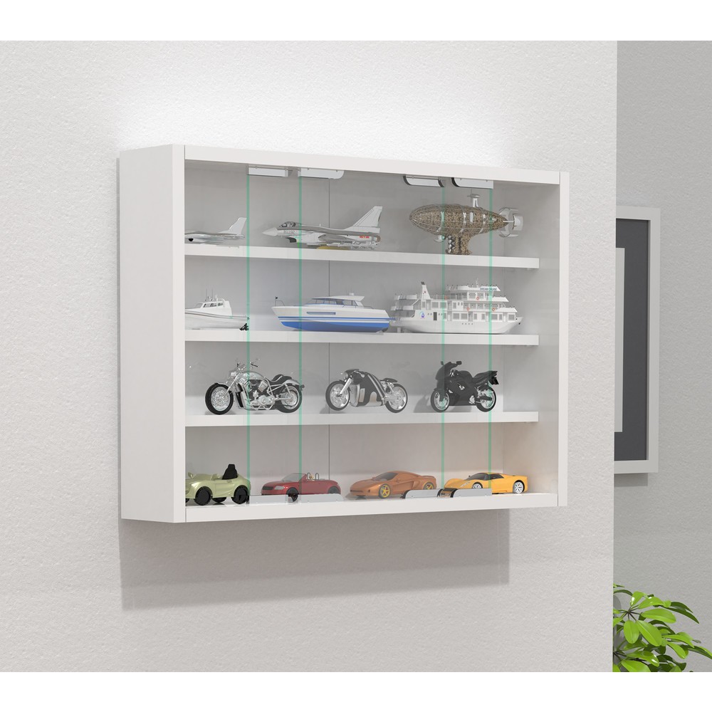 Produktabbildung Nr. 2: VCM Wandvitrine Agisa M, weiß