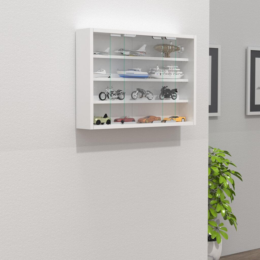 VCM Wandvitrine Agisa M, weiß Produktabbildung Nr. 3: VCM Wandvitrine Agisa M, weiß