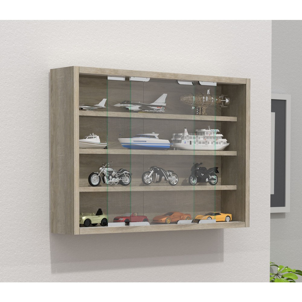 Produktabbildung Nr. 2: VCM Wandvitrine Agisa M, Sonoma-Eiche