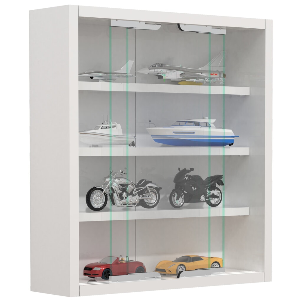 Produktabbildung: VCM Wandvitrine Agisa S, weiß