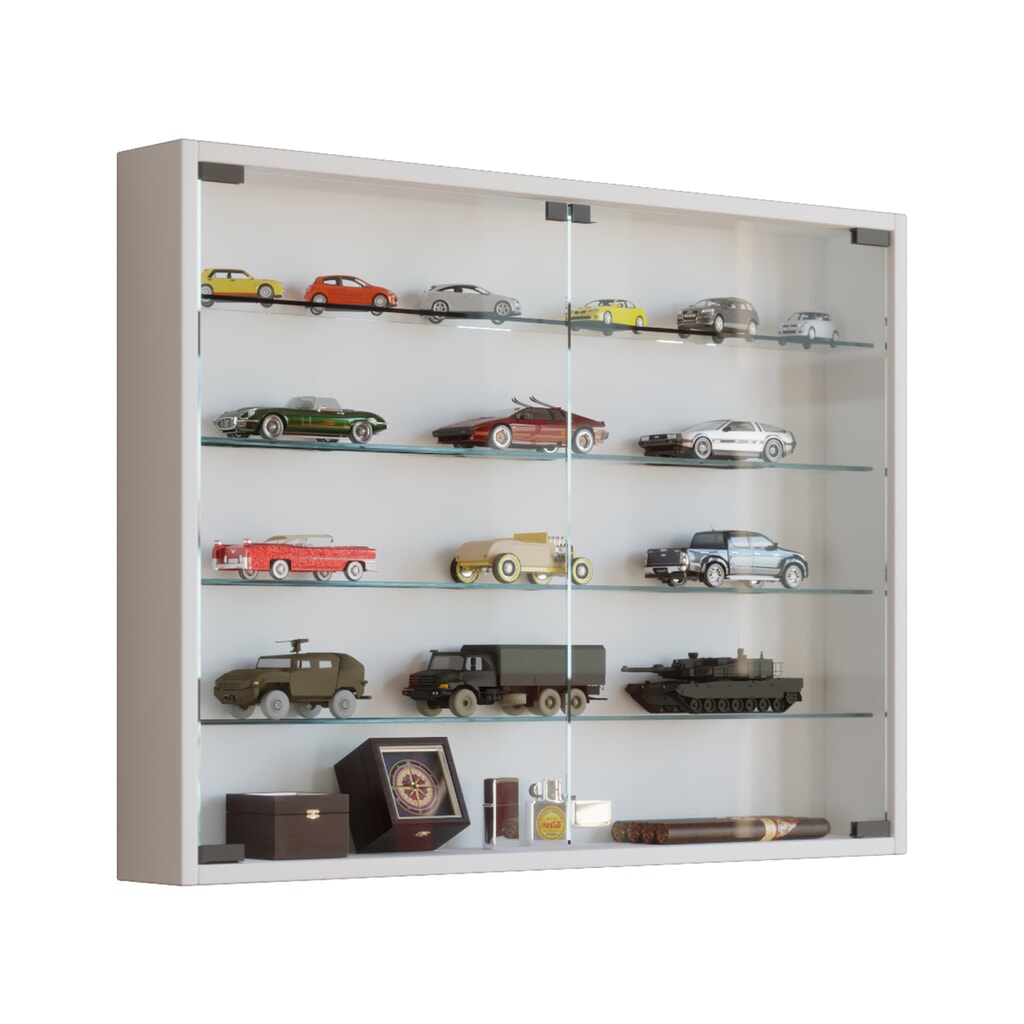VCM Wandvitrine Mandosa L, weiß Produktabbildung: VCM Wandvitrine Mandosa L, weiß