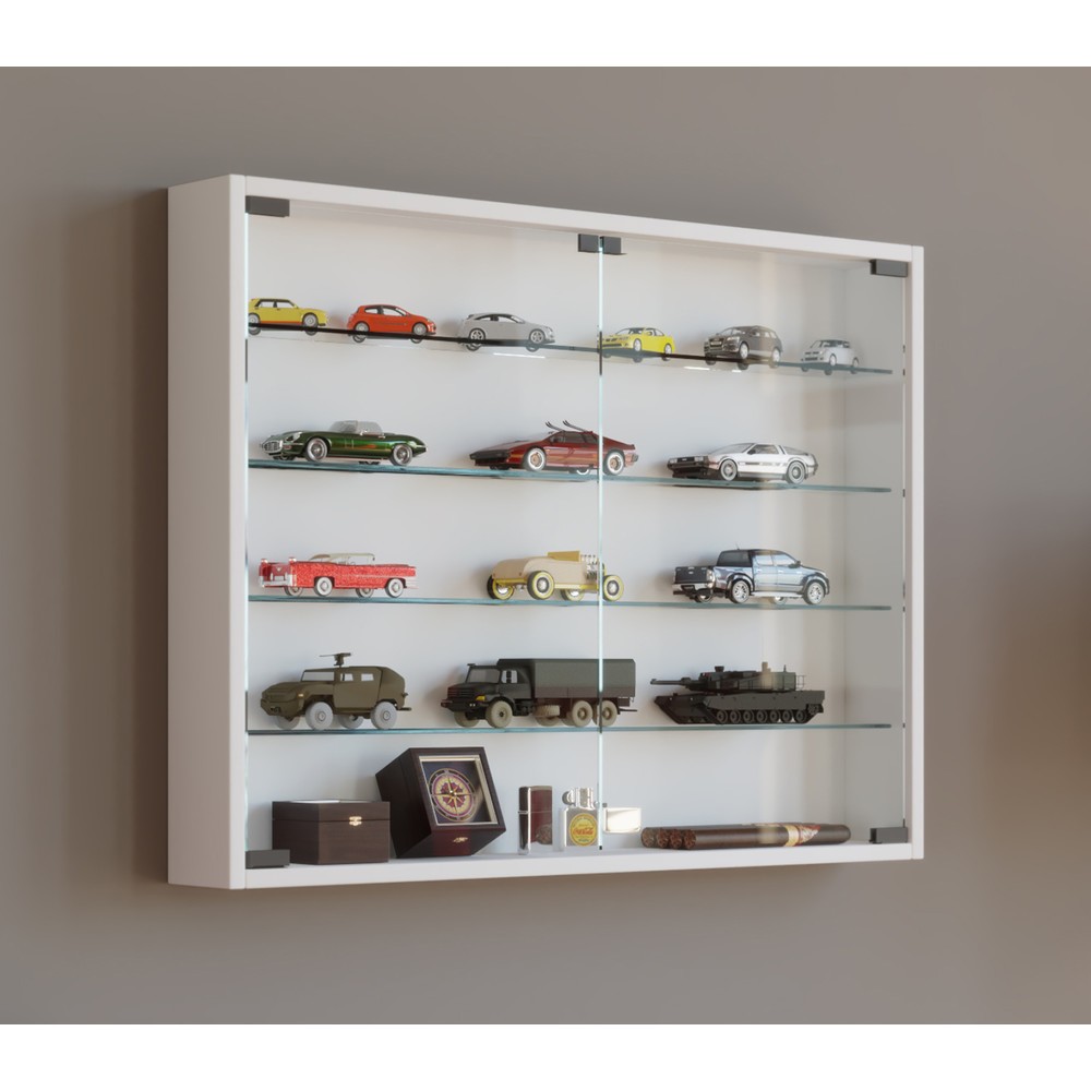 Produktabbildung Nr. 2: VCM Wandvitrine Mandosa L, weiß