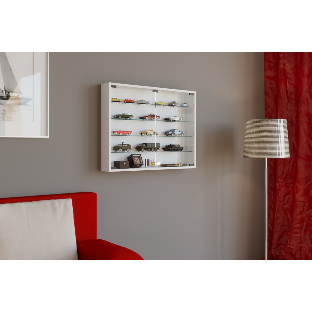 Produktabbildung Nr. 3: VCM Wandvitrine Mandosa L, weiß