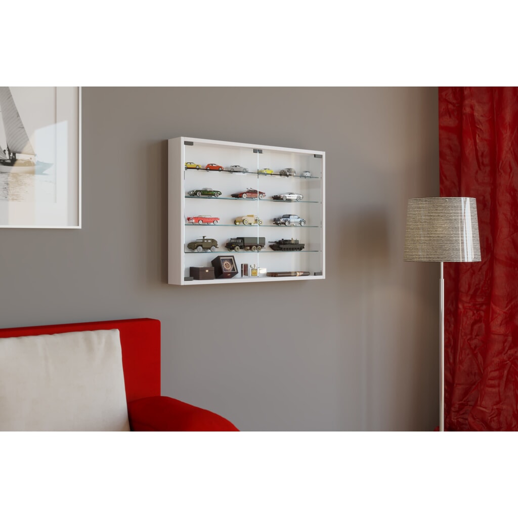 Produktabbildung Nr. 3: VCM Wandvitrine Mandosa L, weiß