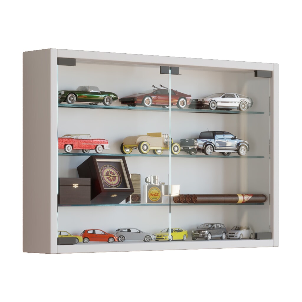 Produktabbildung: VCM Wandvitrine Mandosa M, weiß
