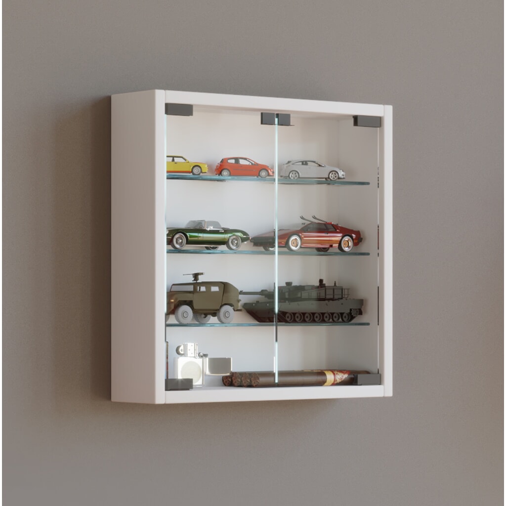 VCM Wandvitrine Mandosa S, weiß Produktabbildung Nr. 2: VCM Wandvitrine Mandosa S, weiß