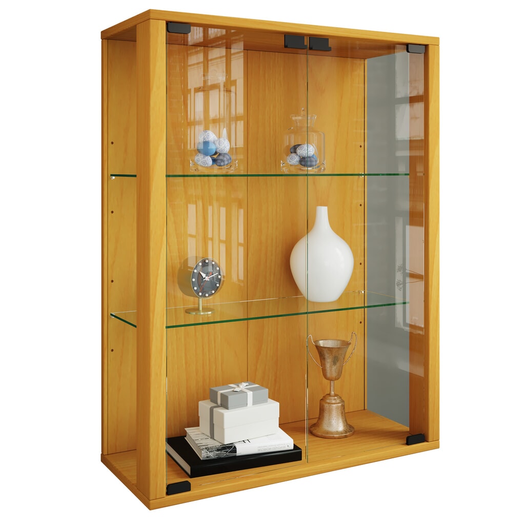Produktabbildung: VCM Wandvitrine Udina, Buche