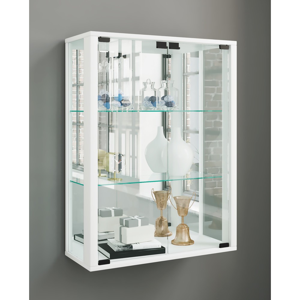 Produktabbildung Nr. 3: VCM Wandvitrine Udina mit Spiegel, weiß