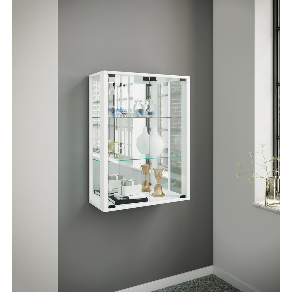 Produktabbildung Nr. 4: VCM Wandvitrine Udina mit Spiegel, weiß