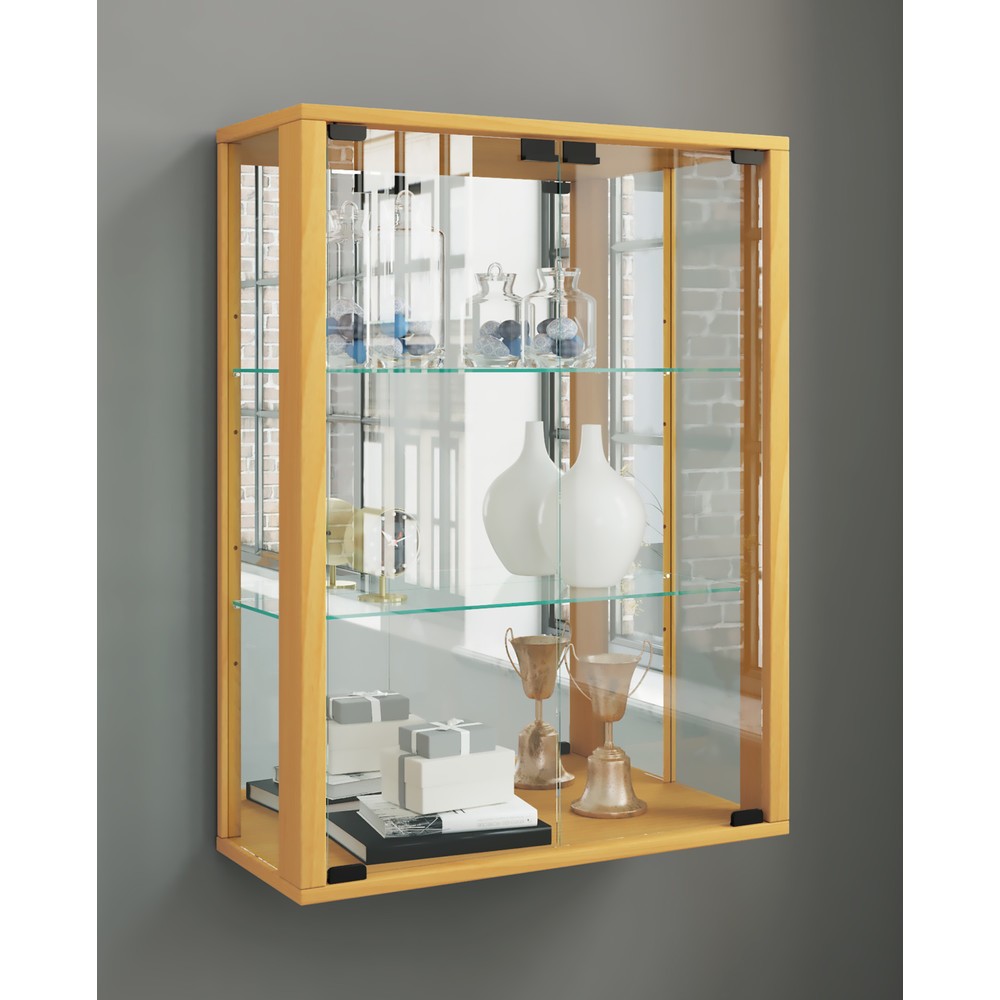 Produktabbildung Nr. 3: VCM Wandvitrine Udina mit Spiegel, Buche