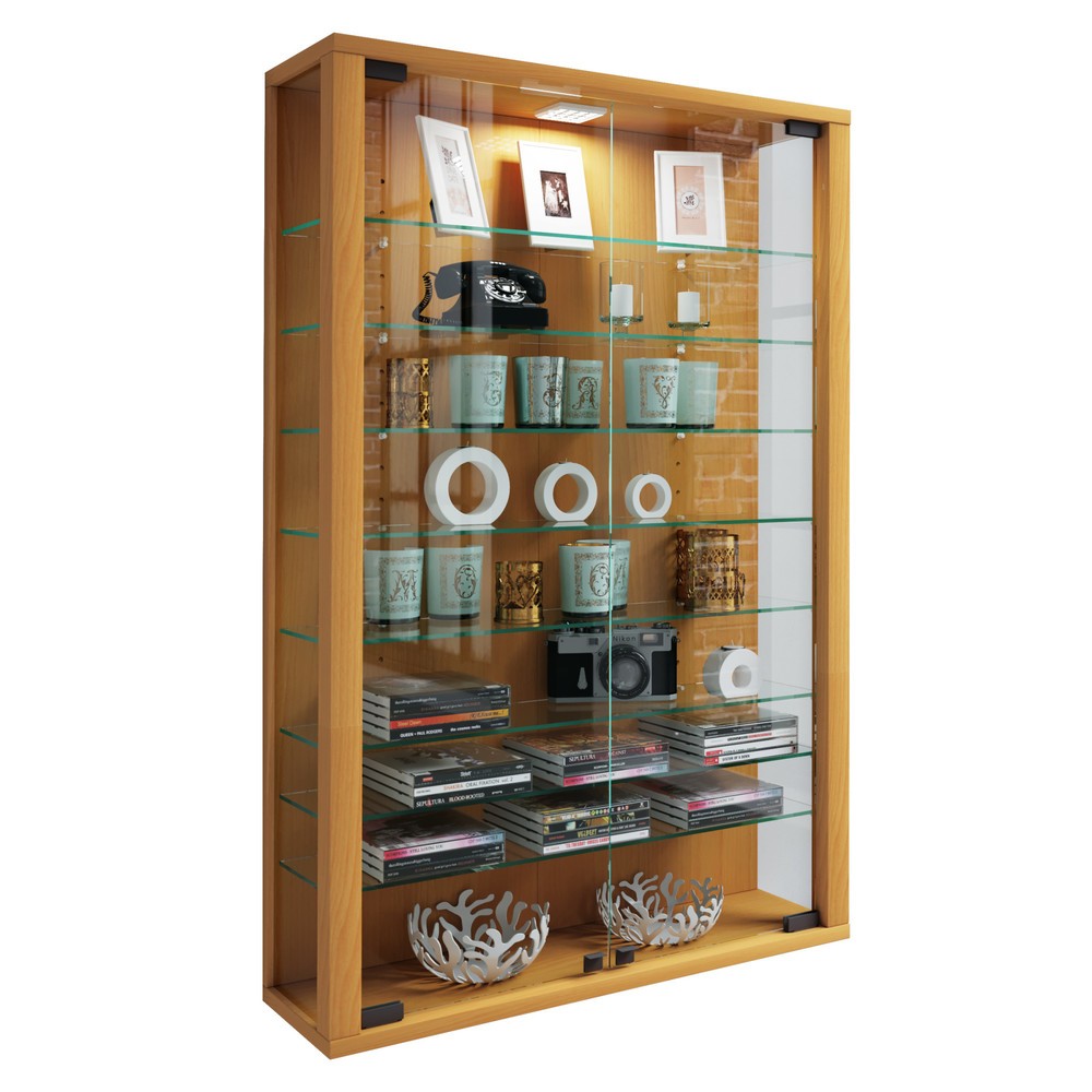 Produktabbildung Nr. 1: VCM Wandvitrine Vitrosa Mini, Buche
