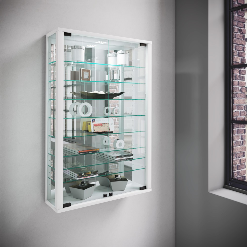 Produktabbildung Nr. 4: VCM Wandvitrine Vitrosa Mini mit Spiegel , weiß