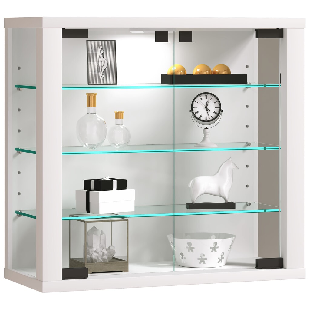 Produktabbildung: VCM Wandvitrine Vitrosa S, weiß