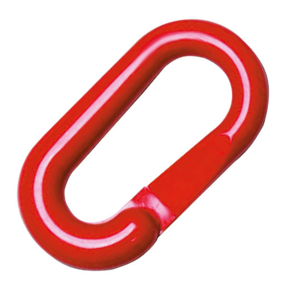 Produktabbildung: Verbindungsglieder für MORAVIA Absperrketten, Stärke 6 mm, rot, 10 Stk/VE