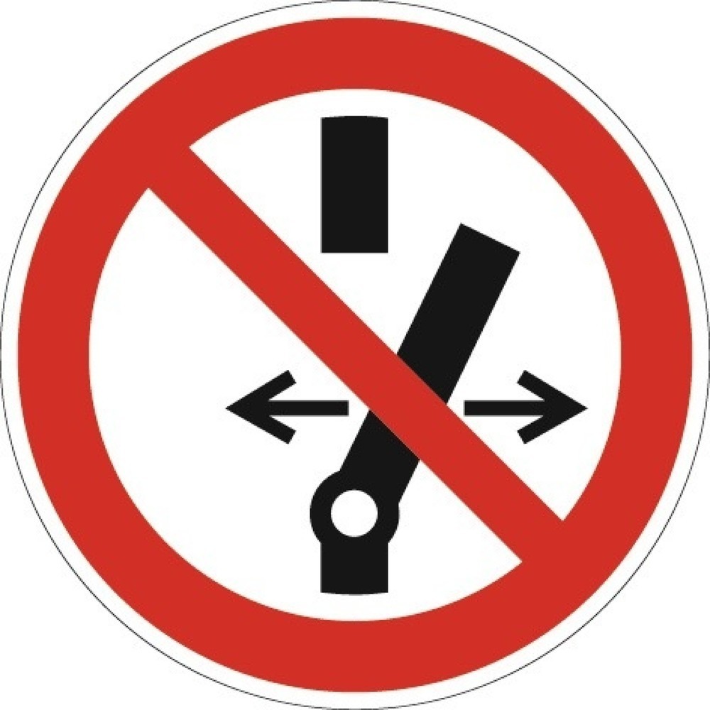 Produktabbildung: Verbotszeichen, Schalten verboten, ASR A1.3/DIN EN ISO 7010, Kunststoff
