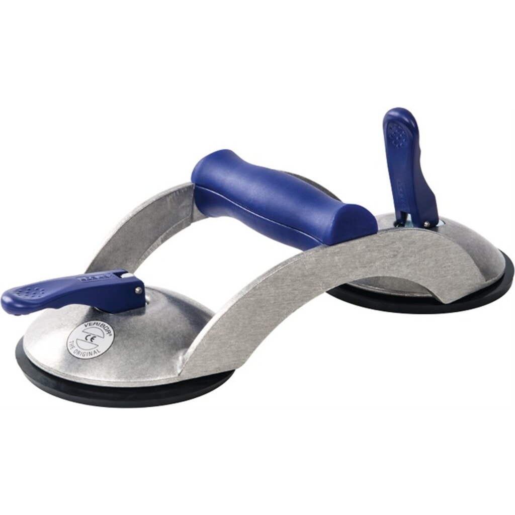 VERIBOR Saugheber blue line Trgf.70kg Kopf-Ø 120mm 2 Köpfe Alu Produktabbildung: VERIBOR Saugheber blue line Trgf.70kg Kopf-Ø 120mm 2 Köpfe Alu