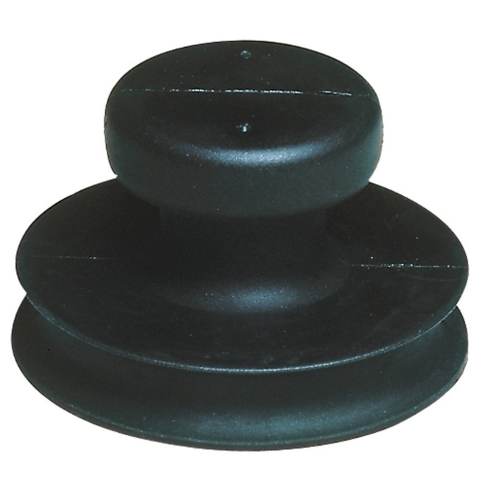 Produktabbildung: VERIBOR Vollgummisaugheber, Gummi, Tragfähigkeit 15 kg Kopf-Ø 80 mm