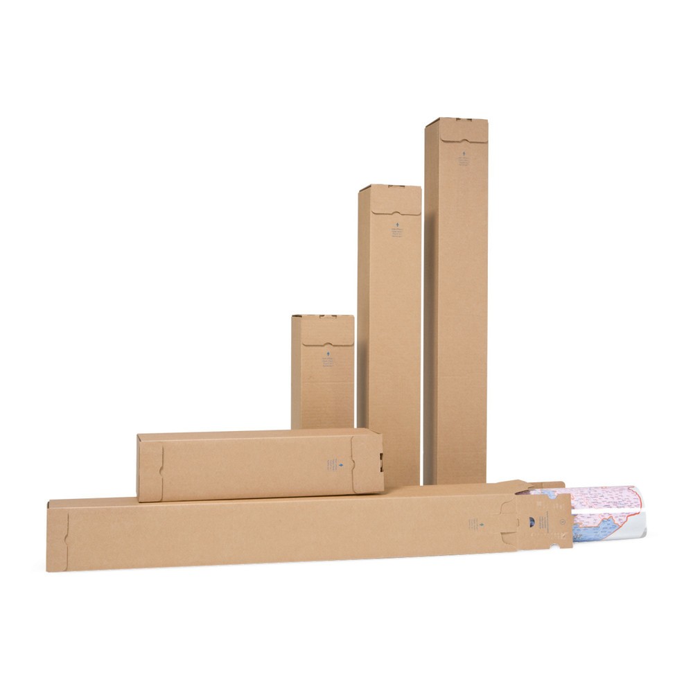 Produktabbildung: Versandhülsen Quattropac, Innenmaß LxBxH 610 x 105 x 105 mm, 10 Stk/VE