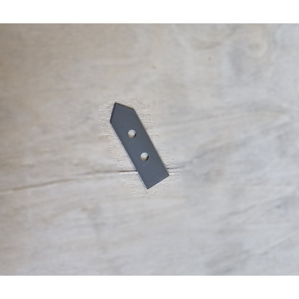 Produktabbildung: Messerklingen für Tisch-Folienschweißgerät ES-300 Serie, dachförmig, 33,5 - 34 x 10 x 0,20 mm