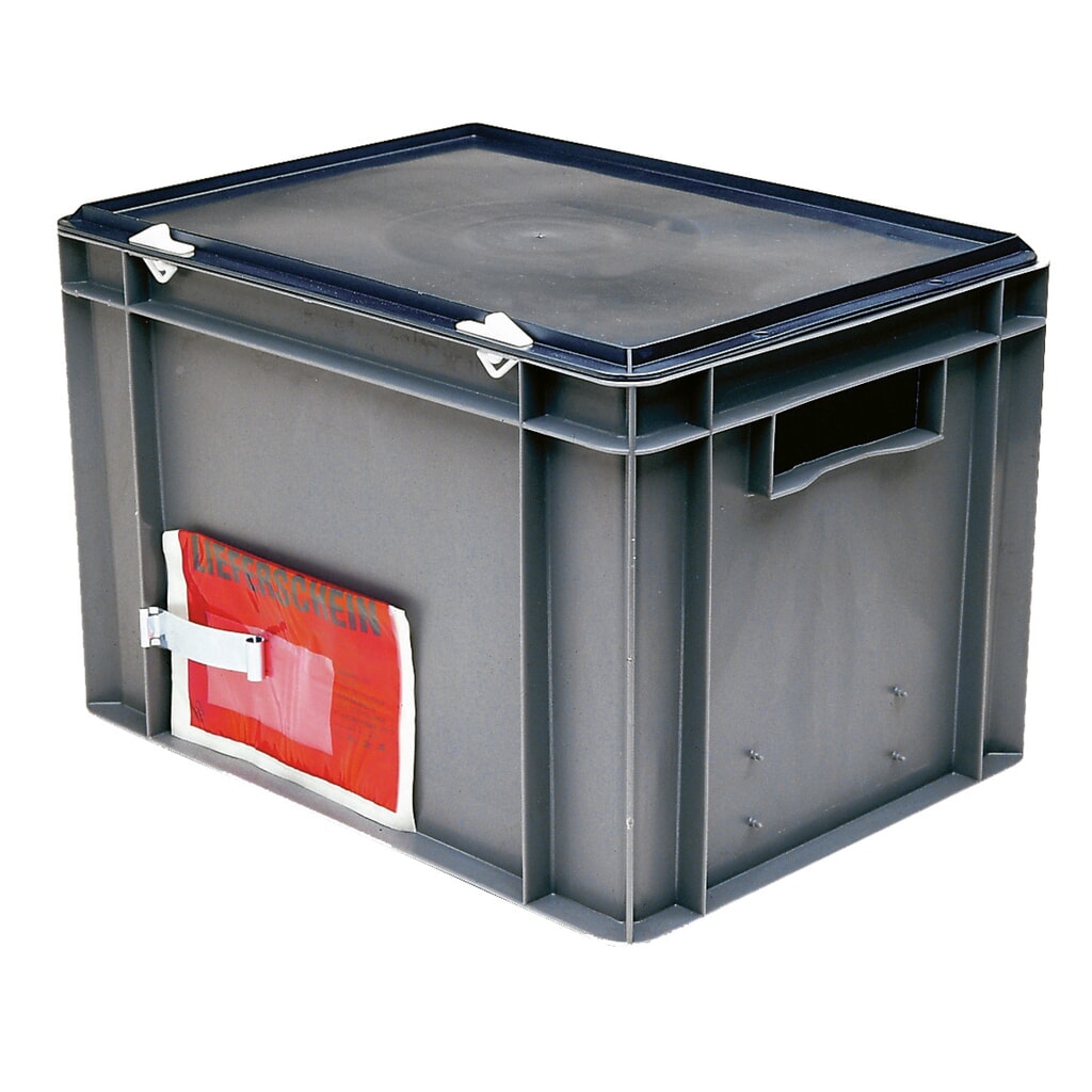 Produktabbildung: Verschlussdeckel für Euro-Stapelbehälter, BxT 300 x 200 mm