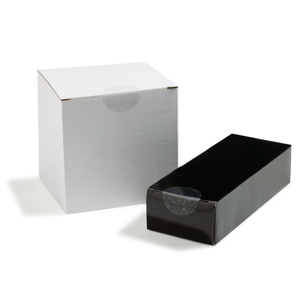 Produktabbildung: Verschlussetiketten, 30mm Durchmesser,transp., permanent haftend, 1000 St./Rolle