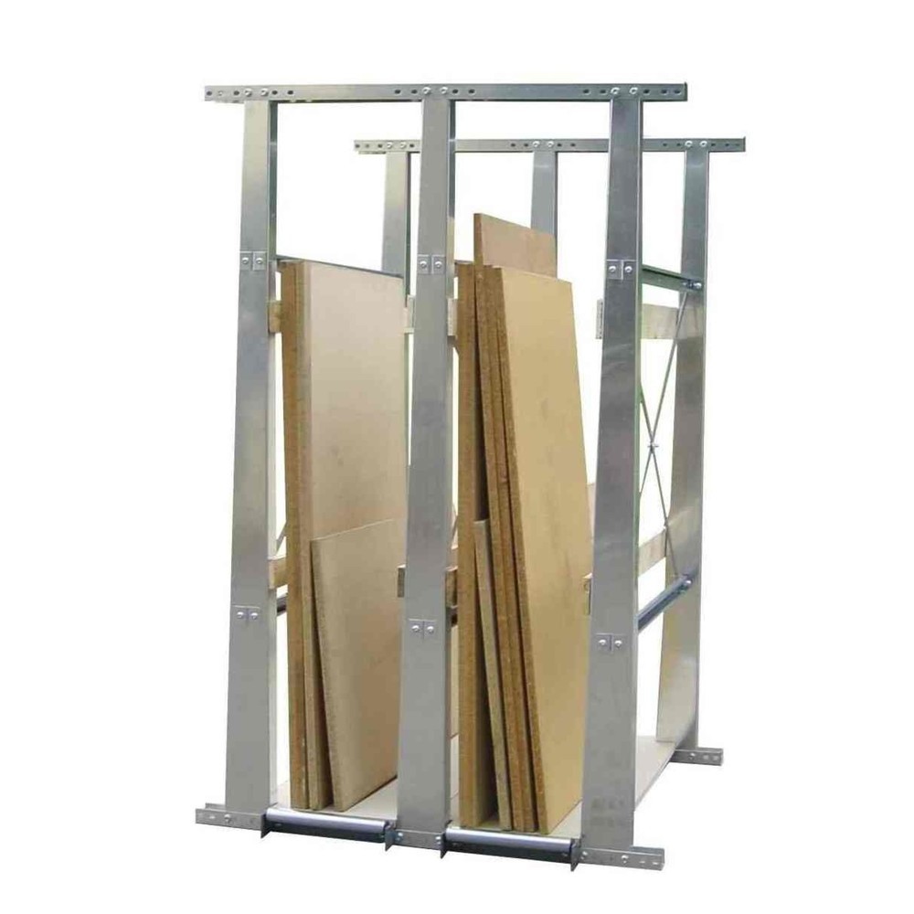 Produktabbildung: Vertikal-Plattenlager VLP, Grundfeld, HxBxT 2.400 x 1.560 x 2.000 mm, 2 Fächer