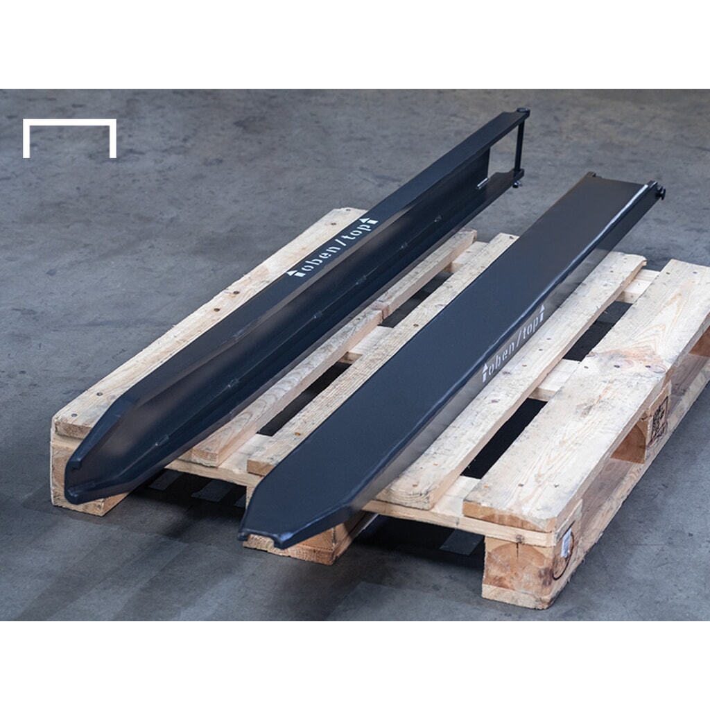 VETTER® Gabelverlängerung, offene Ausführung, Länge 1.600 mm, Gabelzinkenquerschnitt 80 x 40 mm Produktabbildung Nr. 3: VETTER® Gabelverlängerung, offene Ausführung, Länge 1.600 mm, Gabelzinkenquerschnitt 80 x 40 mm