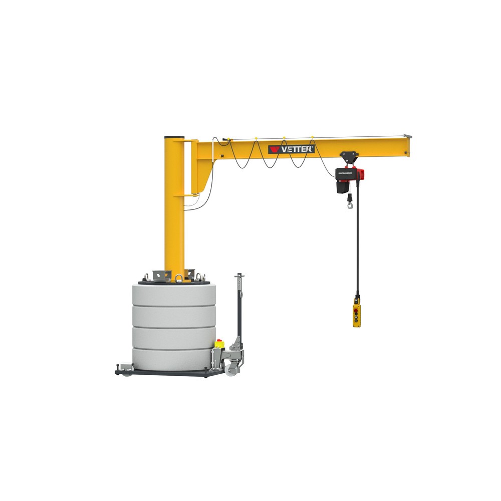 Produktabbildung Nr. 3: VETTER® Schwenkkran inkl. LIFTKET Elektrokettenzug, Schwenkbereich 270°, Ausladung 3.000 mm, TK 125 kg