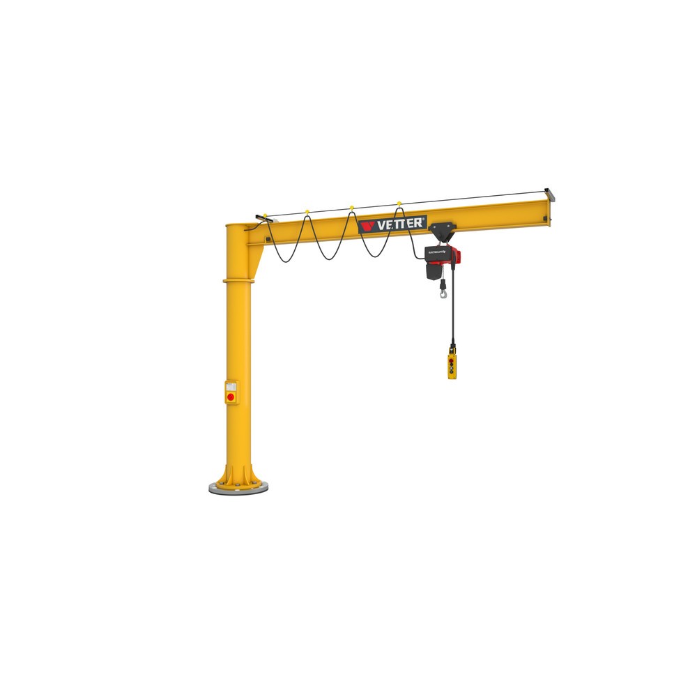Produktabbildung Nr. 3: VETTER® Schwenkkran inkl. LIFTKET Elektrokettenzug, Säulenausführung, 360° Schwenkbereich, Ausladung 3.000 mm, TK 125 kg