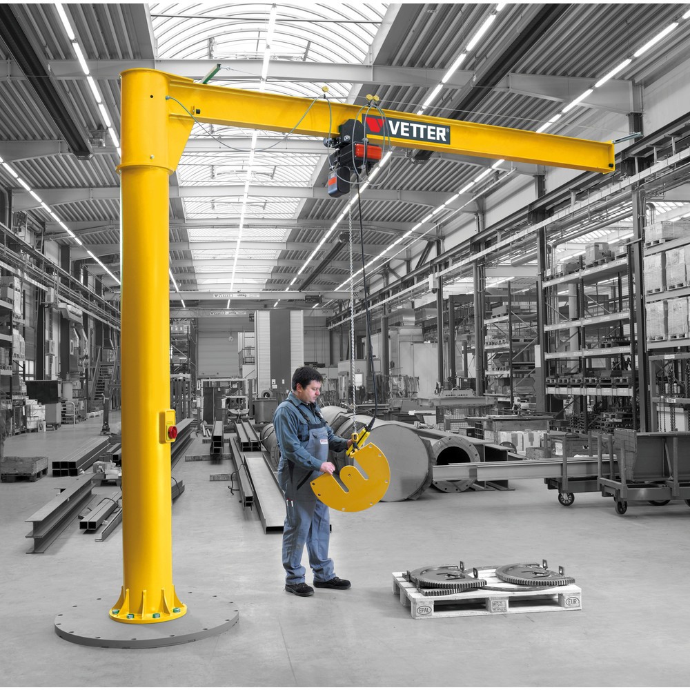 Produktabbildung Nr. 4: VETTER® Schwenkkran inkl. LIFTKET Elektrokettenzug, Säulenausführung, 360° Schwenkbereich, Ausladung 3.000 mm, TK 125 kg
